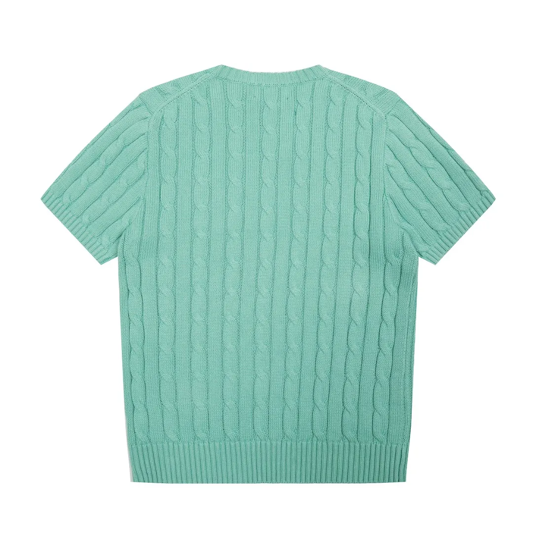 P154 💰 "Top quality" Style number: DS222# (not off the shelves all year round) [Ralph Lauren round neck pocket style solid color pony embroidered logo knitted short sleeves] ✅Ralph Lauren Ralph Lauren classic basic pocket all-match style goddess knitted short sleeves for all seasons ✅Main supplier platform live broadcast Wholesale entity Replenish when out of stock Not off the shelf ✅ZP quality 1:1 version Scan the code to enter the GF website Counter quality ✅Details and quality are the only one in Guangzhou. Imported quality cotton yarn, focusing on high-end, cost-effective, good quality needless to say. ✅The version is restored to the original order. The maximum size can be worn up to 160 pounds. Loose, comfortable and stress-free. ✅The upper body is simple and easy to match. A must-have for goddess ootd. Good-looking clothes are never picky. A must-have in the goddess’ wardrobe. Size: S-XL. Color: White, almond, purple, orange, gray, yellow, black, khaki, pink, navy, rose, green. Chinese red olive green light blue white label light blue blue label
